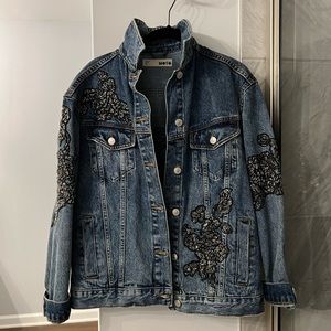 TOPSHOT Embellished denim jacket